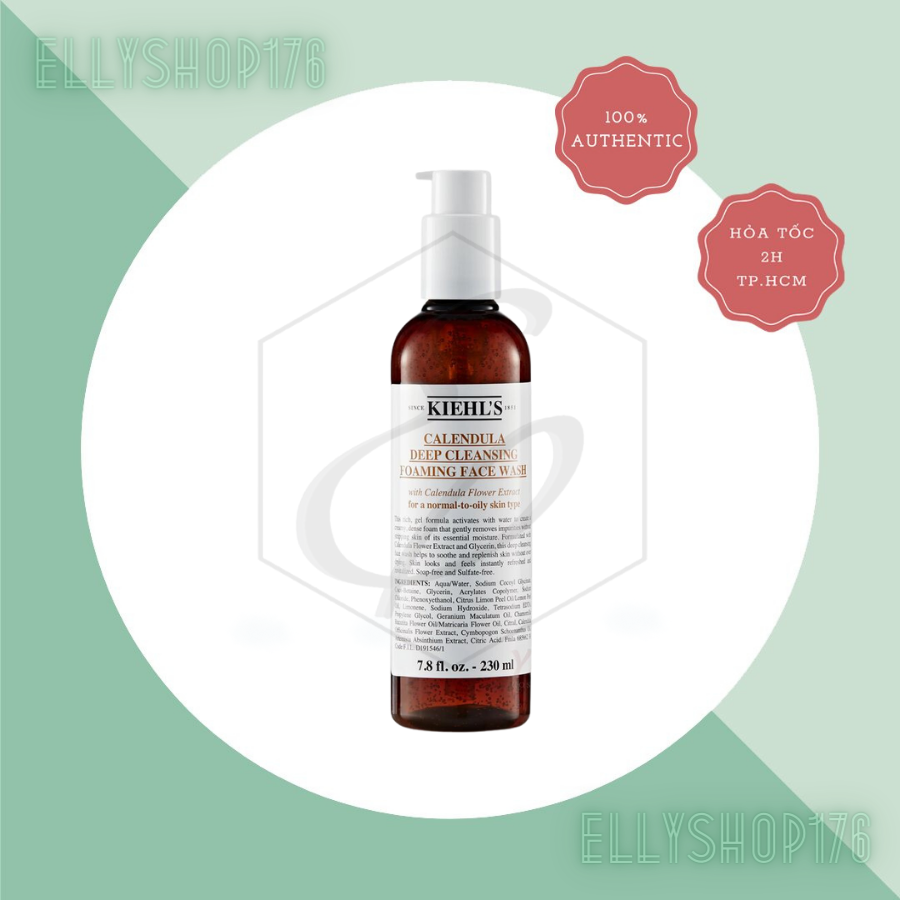 Sữa Rửa Mặt Hoa Cúc Kiehl's Calendula Deep Cleansing Foaming Face Wash 230ml